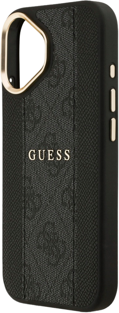 Панель Guess 4G Stripe MagSafe для Apple iPhone 17 Black (3666339520311) - зображення 6