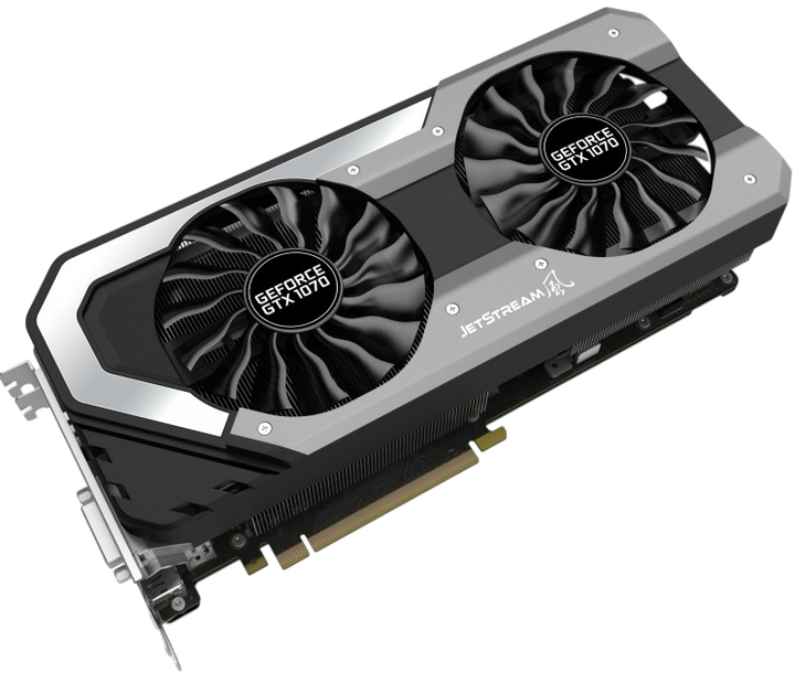 Видеокарта GeForce GTX 1070 8GB Palit JetStream (NE51070015P2-1041J) Б/У - изображение 2