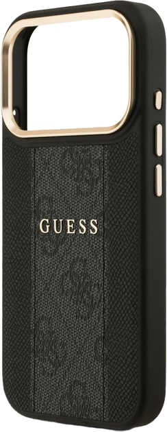 Панель Guess 4G Stripe MagSafe для Apple iPhone 17 Pro Max Black (3666339520342) - зображення 6