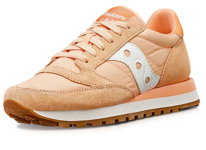 Жіночі зручні кросівки Saucony Jazz Original S1044-690 снікерси замшеві повсякденні Розмір 44.5 персикового кольору - изображение 3