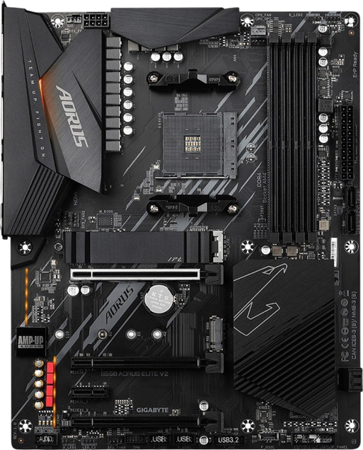 Mатеринська плата Gigabyte B550 Aorus Elite V2 Socket AM4 (B550 AORUS ELITE V2) Б/В - зображення 2