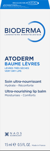 Бальзам для губ Bioderma Atoderm Levres 15 мл (3701129810064) - Фото 3 Бальзам для губ Bioderma Atoderm Levres 15 мл (3701129810064) - изображение 3
