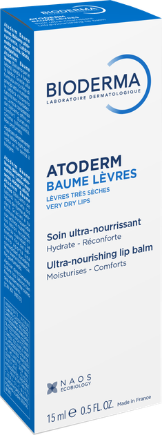 Бальзам для губ Bioderma Atoderm Levres 15 мл (3701129810064) - Фото 4 Бальзам для губ Bioderma Atoderm Levres 15 мл (3701129810064) - изображение 4