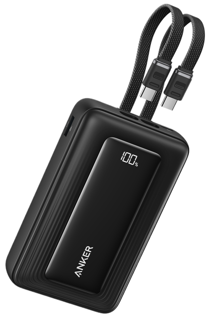 Портативний зарядний пристрій Anker - 20000 mAh 45W Built-In Dual USB-C Cables Black (7235835) - Фото 1 Портативний зарядний пристрій Anker - 20000 mAh 45W Built-In Dual USB-C Cables Black (7235835) - изображение 1