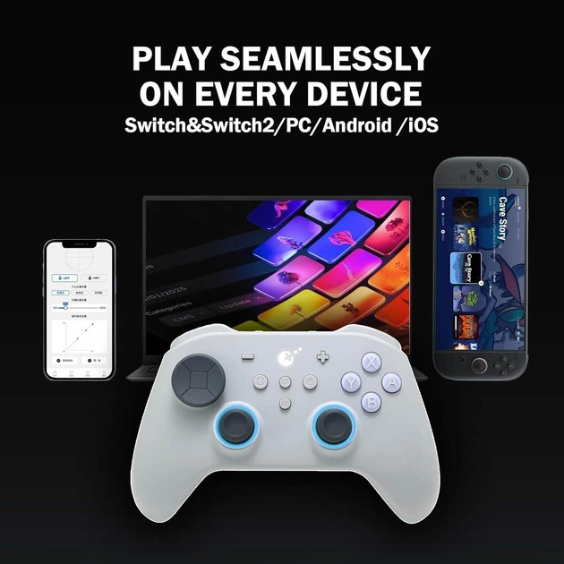 Геймпад Gulikit TT MAX Win,Switch,Android, and iOS White - изображение 5