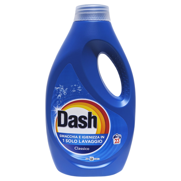 Рідкий засіб для прання універсальний DASH lav liq base regolare23 прання 1035 мл. - Фото 1 Рідкий засіб для прання універсальний DASH lav liq base regolare23 прання 1035 мл. - зображення 1
