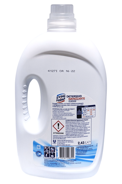 Рідкий засіб для прання LYSOFORM detersivo lavatrice lav.54 ml. 2430 classico - зображення 2
