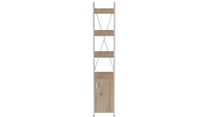 Этажерка 4/34 Ferrum-decor Серии Конект с тумбой 179x34x28 Белый ДСП Дуб Сан-Марино (FD1050) - изображение 3