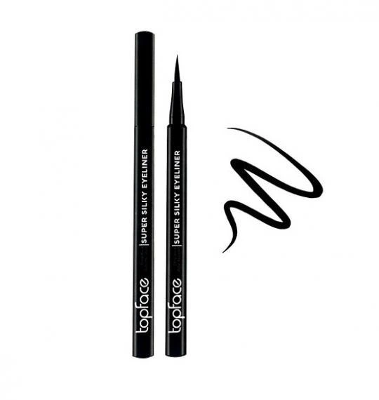 Подводка - маркер для глаз водостойкая с аппликатором TopFace Super Silky Eyeliner PT615 черного цвета - Фото 1 Подводка - маркер для глаз водостойкая с аппликатором TopFace Super Silky Eyeliner PT615 черного цвета - изображение 1