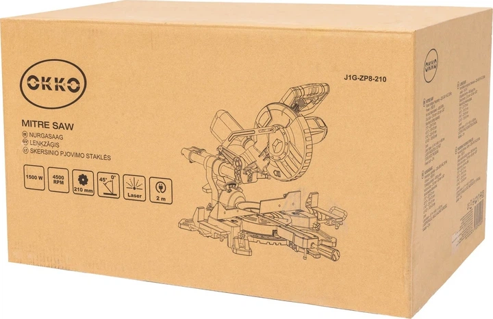Ukośnica OKKO 1600 W 210 mm (J1G-ZP8-210) - obraz 2