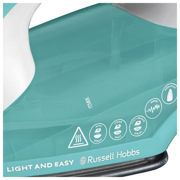 Утюг с паром Russell Hobbs Light & Easy Iron 26470-56 - Фото 6 Утюг с паром Russell Hobbs Light & Easy Iron 26470-56 - изображение 6