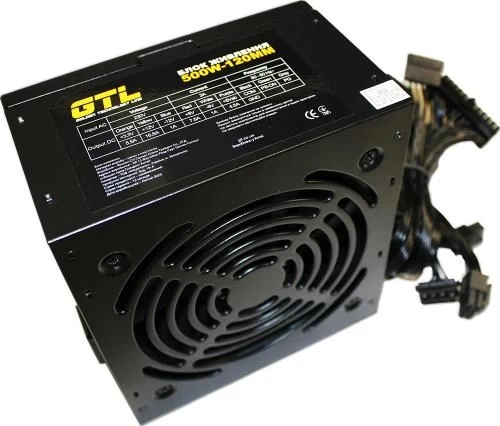 Блок живлення 500 Вт, GTL, Black, 120 мм, 2xMolex / 4xSATA / 1x6-pin / 1x4+4-pin / 1x20+4-pin, захист SCP / OCP / OVP / UVP (GTL-500-120) - Фото 1 Блок живлення 500 Вт, GTL, Black, 120 мм, 2xMolex / 4xSATA / 1x6-pin / 1x4+4-pin / 1x20+4-pin, захист SCP / OCP / OVP / UVP (GTL-500-120) - изображение 1