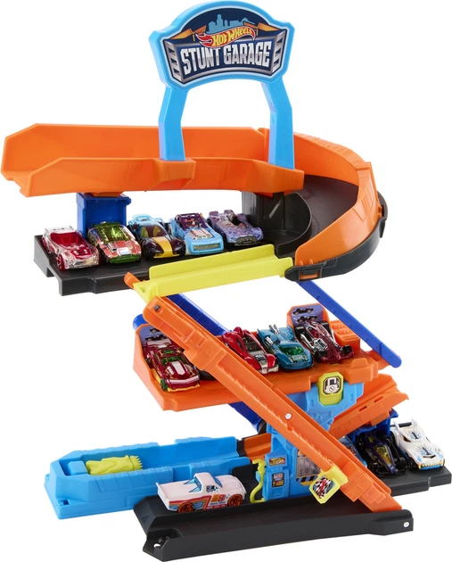 Zestaw do zabawy Hot Wheels Garaż kaskaderski do akrobacji JHL94 (194735334988) - obraz 2