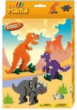 Termomozaika Zestaw Hama Midi Dinozaury 3434 (028178034344) - obraz 1