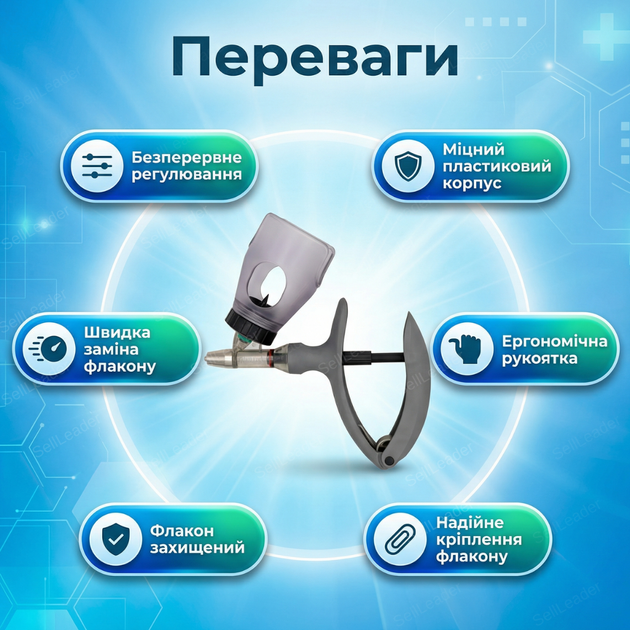 Шприц ветеринарный дозатор ZMA Eco-Matic 0.5-5 мл ветеринарный автошприц для прививки свиней коз КРС птицы - изображение 2