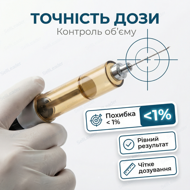 Шприц ветеринарний HSW Multi-Matic 25 мл для вакцинації кіз свиней птиці КРС дозатор luer lock автоматичний - зображення 6