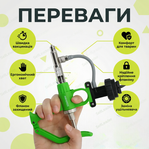 Шприц дозатор 0.2-2мл автоматичний для ін'єкцій вакцинації автоматичний з насадкою під флакон універсальний - Фото 2 Шприц дозатор 0.2-2мл автоматичний для ін'єкцій вакцинації автоматичний з насадкою під флакон універсальний - зображення 2
