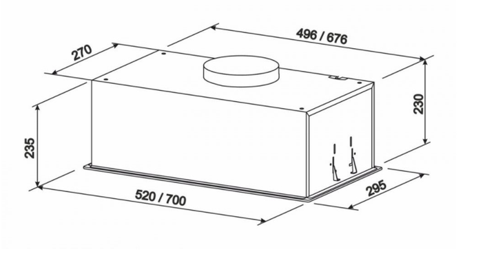Вытяжка Eleyus GEMINI 1200 LED 70 WH - изображение 3