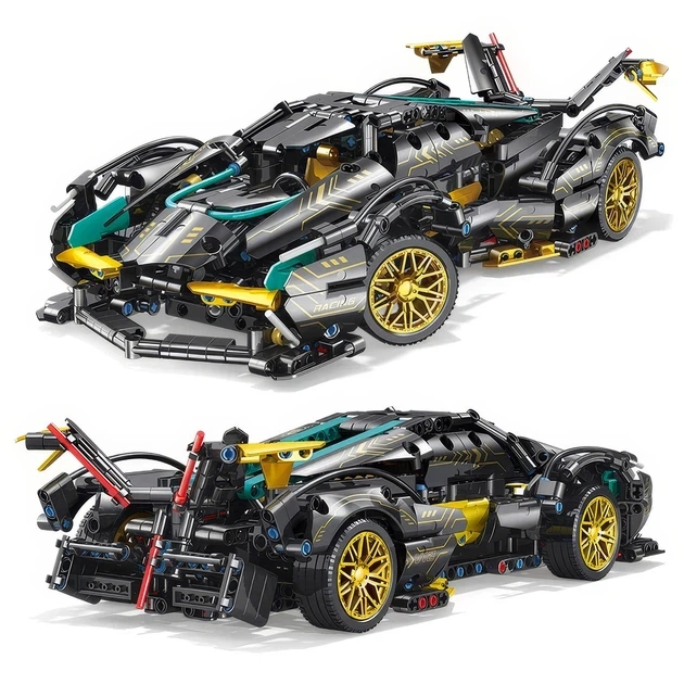 Конструктор автомобиль Lamborghini V12 Roadster Ламборгини киберпанк 783 детали 1:14 Technic 99911 - изображение 5