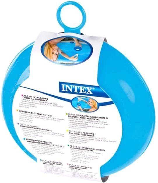 Плаваючий поплавець дозатор для хімії в таблетках Intex 29040 Floating Chemical Dispenser - Фото 4 Плаваючий поплавець дозатор для хімії в таблетках Intex 29040 Floating Chemical Dispenser - зображення 4