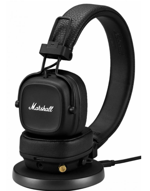 Наушники с микрофоном Marshall Major IV Bluetooth Black (1005773
