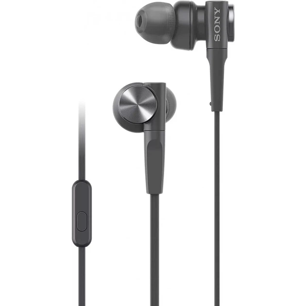 Навушники з мікрофоном Sony MDR-XB55AP Black - Фото 1 Навушники з мікрофоном Sony MDR-XB55AP Black - зображення 1