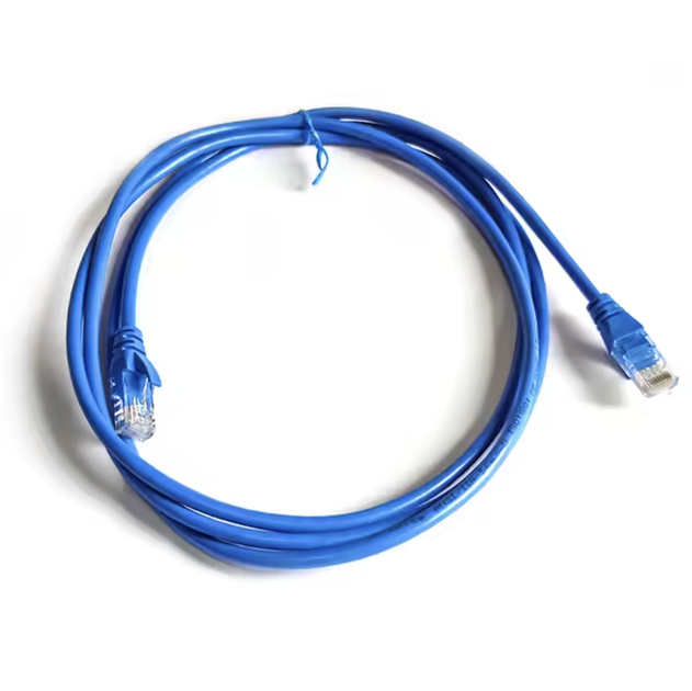 Патч корд LAN кабель 1м Cat5e UTP 24AWG синий для интернета и IP-камер - Фото 1 Патч корд LAN кабель 1м Cat5e UTP 24AWG синий для интернета и IP-камер - изображение 1