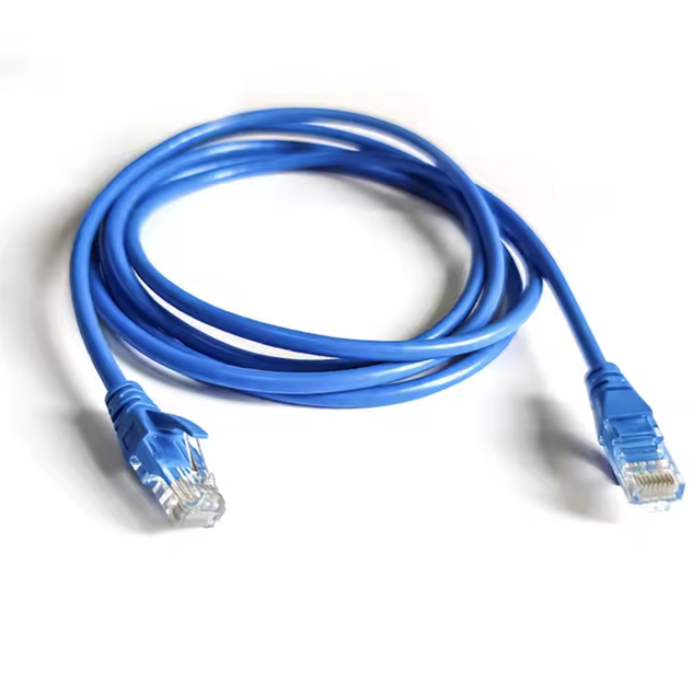 Патч корд LAN кабель 1м Cat5e UTP 24AWG синий для интернета и IP-камер - Фото 3 Патч корд LAN кабель 1м Cat5e UTP 24AWG синий для интернета и IP-камер - изображение 3
