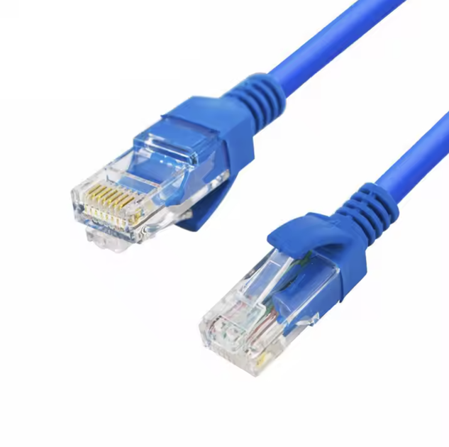 Патч корд LAN кабель 1м Cat5e UTP 24AWG синий для интернета и IP-камер - Фото 4 Патч корд LAN кабель 1м Cat5e UTP 24AWG синий для интернета и IP-камер - изображение 4