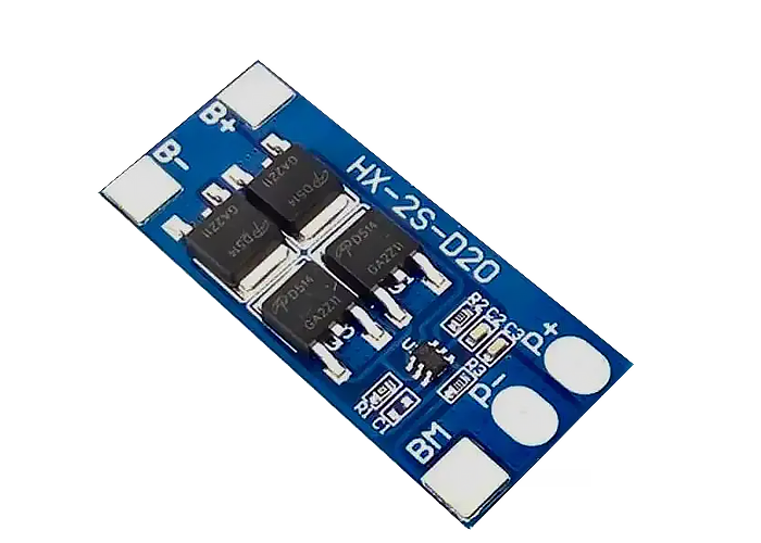 Контроллер заряда-разряда для 2-х Li-ion аккумуляторов 18650 BMS HX-2S-D20 13/20A 7.4V - изображение 3