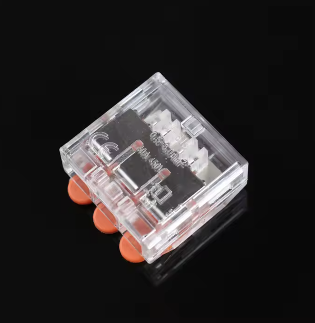 Клемна колодка швидкого монтажу BIOM WT-463 32A 250V для проводів 24-12AWG - зображення 2