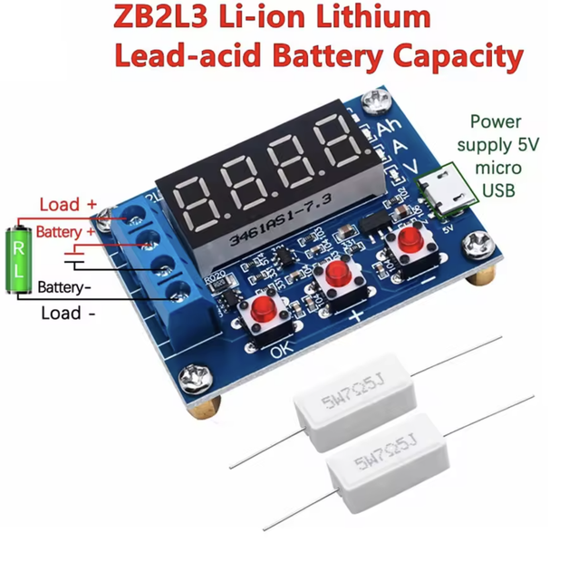 Тестер измеритель емкости аккумуляторов ZB2L3 1-15В 3А - Фото 2 Тестер измеритель емкости аккумуляторов ZB2L3 1-15В 3А - изображение 2