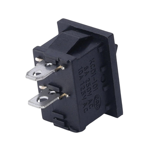 Кнопка двухпозиционная KCD1-101 2 контакта 6A 250V 20х15 мм Черная - Фото 2 Кнопка двухпозиционная KCD1-101 2 контакта 6A 250V 20х15 мм Черная - изображение 2