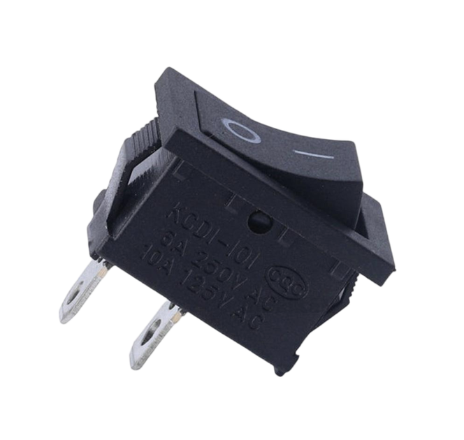 Кнопка двухпозиционная KCD1-101 2 контакта 6A 250V 20х15 мм Черная - Фото 4 Кнопка двухпозиционная KCD1-101 2 контакта 6A 250V 20х15 мм Черная - изображение 4