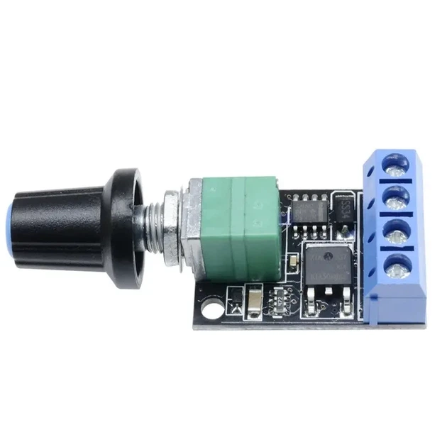 ШИМ регулятор швидкості двигуна Mini PWM обертів 0-99% DC 5-16В 10А - зображення 4