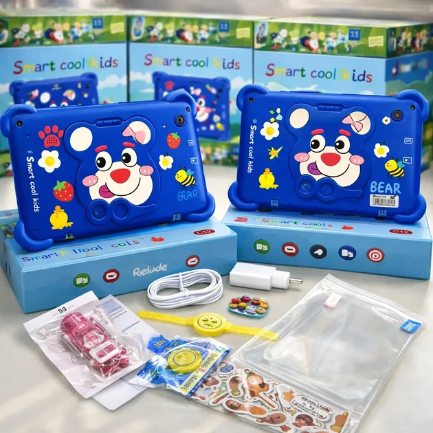 Планшет Smart Cool Kids C12 для детей, 8 ГБ ОЗУ, 256 ГБ ПЗУ, Android, 7 дюймов синий (OD271195Jamp4262/1) - Фото 2 Планшет Smart Cool Kids C12 для детей, 8 ГБ ОЗУ, 256 ГБ ПЗУ, Android, 7 дюймов синий (OD271195Jamp4262/1) - изображение 2