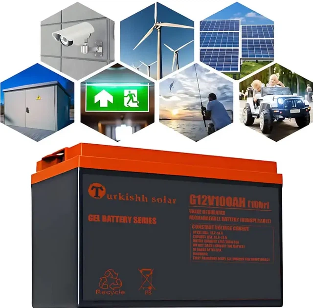 Гелевый аккумулятор Turkishh Solar 12V 100 Ah без обслуживания долговечность до 12 лет - Фото 1 Гелевый аккумулятор Turkishh Solar 12V 100 Ah без обслуживания долговечность до 12 лет - изображение 1