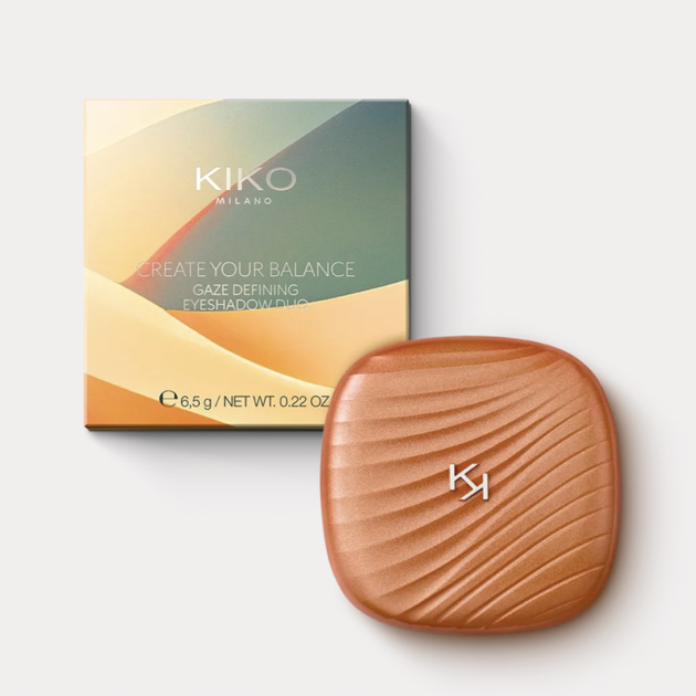 Двойные тени для век с матовым и мерцающим эффектом create your balance KIKO MILANO 03 Power Surge 6.5г - изображение 5