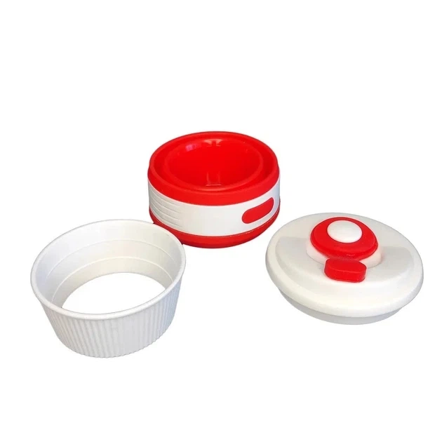 Чашка силиконовая SILICON MAGIC CUP с герметичной крышкой и поилкой Красная 7194 - изображение 6