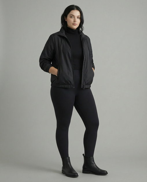 Женские трикотажные повседневные лосины Akta Casual Queen Plus Size (3XL – 5XL), чёрные, размер 3XL ( 1069_3XL ) - Фото 5 Женские трикотажные повседневные лосины Akta Casual Queen Plus Size (3XL – 5XL), чёрные, размер 3XL ( 1069_3XL ) - изображение 5