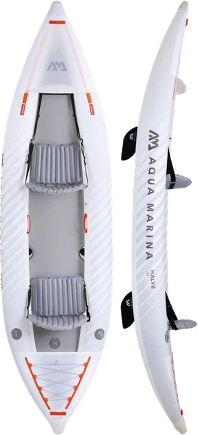 Каяк двомісний Aqua Marina Halve 4.0м (7.4кг) ультралегкий Packayak - Фото 5 Каяк двомісний Aqua Marina Halve 4.0м (7.4кг) ультралегкий Packayak - зображення 5