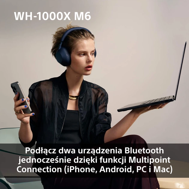 Навушники Sony WH-1000XM6 ANC Bluetooth Вlack - зображення 8