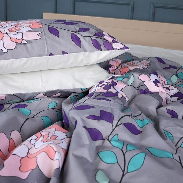 Комплект постельного белья MirSon Бязь 17-0738 Lavender Smoke Blooms 2 x 143 x 210 см (2200010842074) - изображение 4