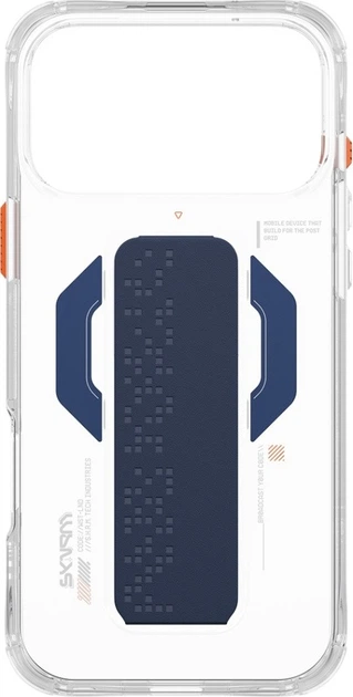 Etui SkinArma Haxa Magnetic Charging + Grip Stand do Apple iPhone 17 Pro Max Blue (8886461249446) - obraz 4