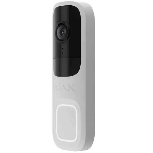 Видеозвонок Ajax DoorBell (White) со встроенным искусственным интеллектом, ИК-сенсором и управлением в приложениях - Фото 2 Видеозвонок Ajax DoorBell (White) со встроенным искусственным интеллектом, ИК-сенсором и управлением в приложениях - изображение 2