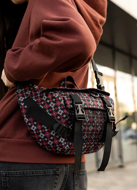 Большая женская поясная сумка бананка Sambag DynamicDart черная 38×21×7 см (80411148) - Фото 3 Большая женская поясная сумка бананка Sambag DynamicDart черная 38×21×7 см (80411148) - изображение 3