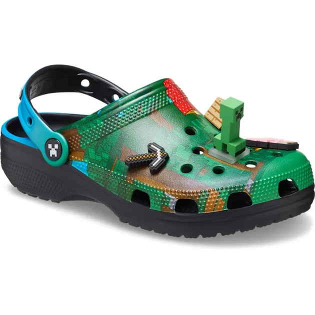 Чоловічі крокси Майнкрафт Crocs Classic Minecraft Classic Clog (39-40, зелений) - Фото 2 Чоловічі крокси Майнкрафт Crocs Classic Minecraft Classic Clog (39-40, зелений) - зображення 2