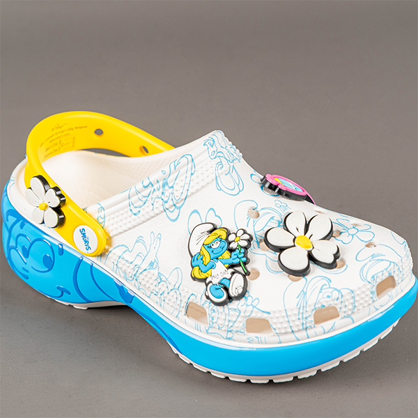 Жіночі крокси Смурфікі Crocs Women's Classic Clog Platform Bone Smurfs Platform Clog (39-40, бежевий) - Фото 6 Жіночі крокси Смурфікі Crocs Women's Classic Clog Platform Bone Smurfs Platform Clog (39-40, бежевий) - изображение 6
