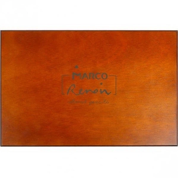 Олівці кольорові Marco Renoir FineArt 72 кольори в дерев'яному пеналі (FineArt-72WB) - изображение 2