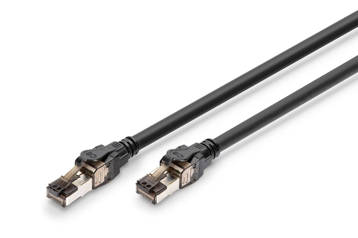 Digitus Патч-корд DIGITUS CAT 8.1 S-FTP, 5м, AWG 24/7, LSZH, чорний - Фото 1 Digitus Патч-корд DIGITUS CAT 8.1 S-FTP, 5м, AWG 24/7, LSZH, чорний - изображение 1